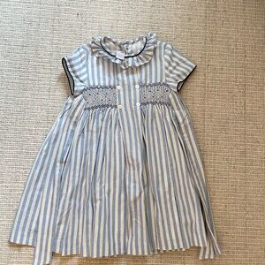 Pepa London Blue and White Striped Dress size 4T